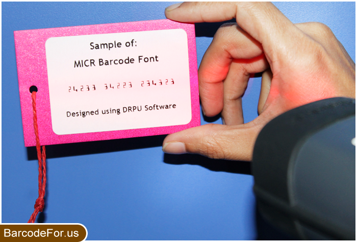 MICR Barcode Font